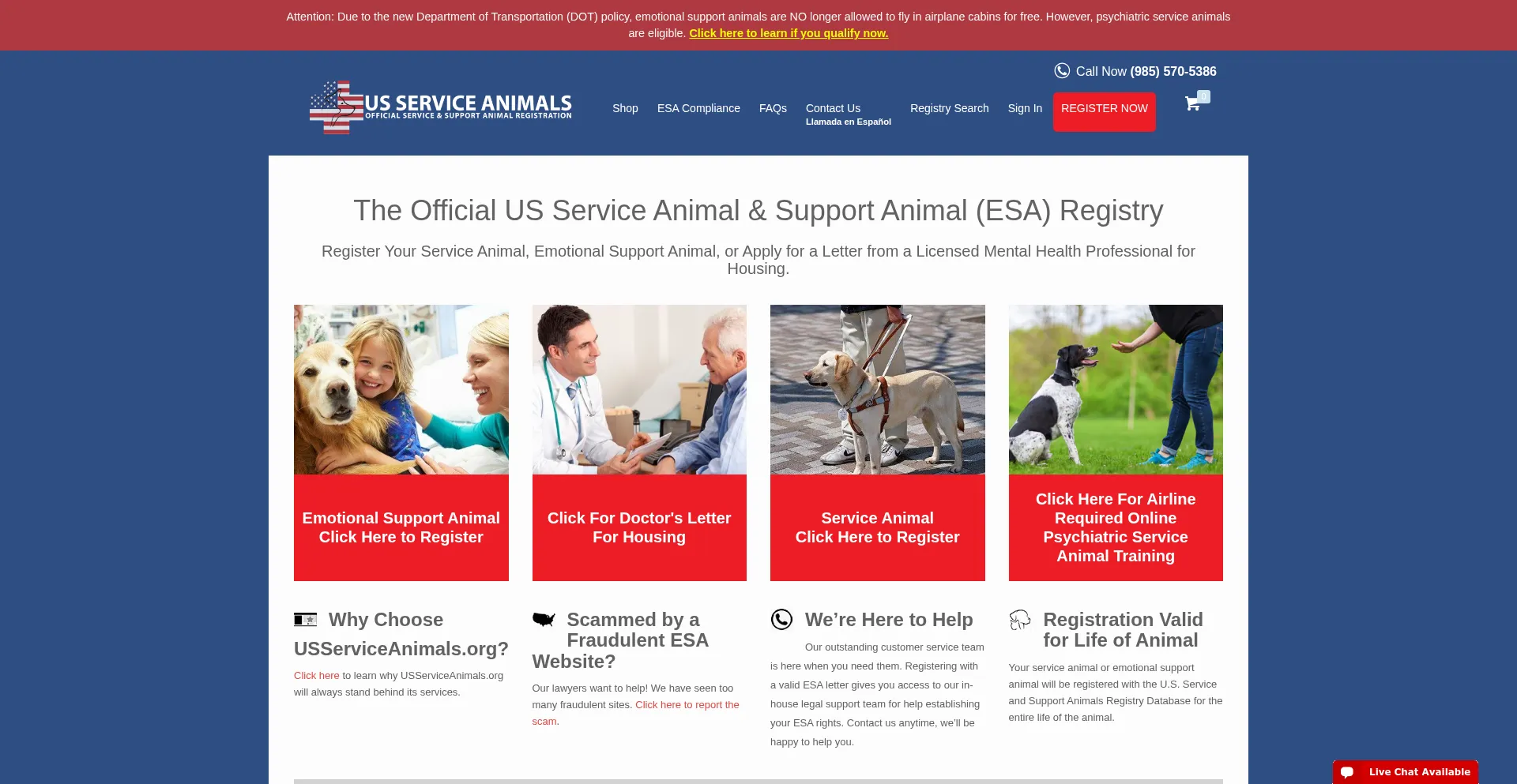 Is Usserviceanimals.org Safe?