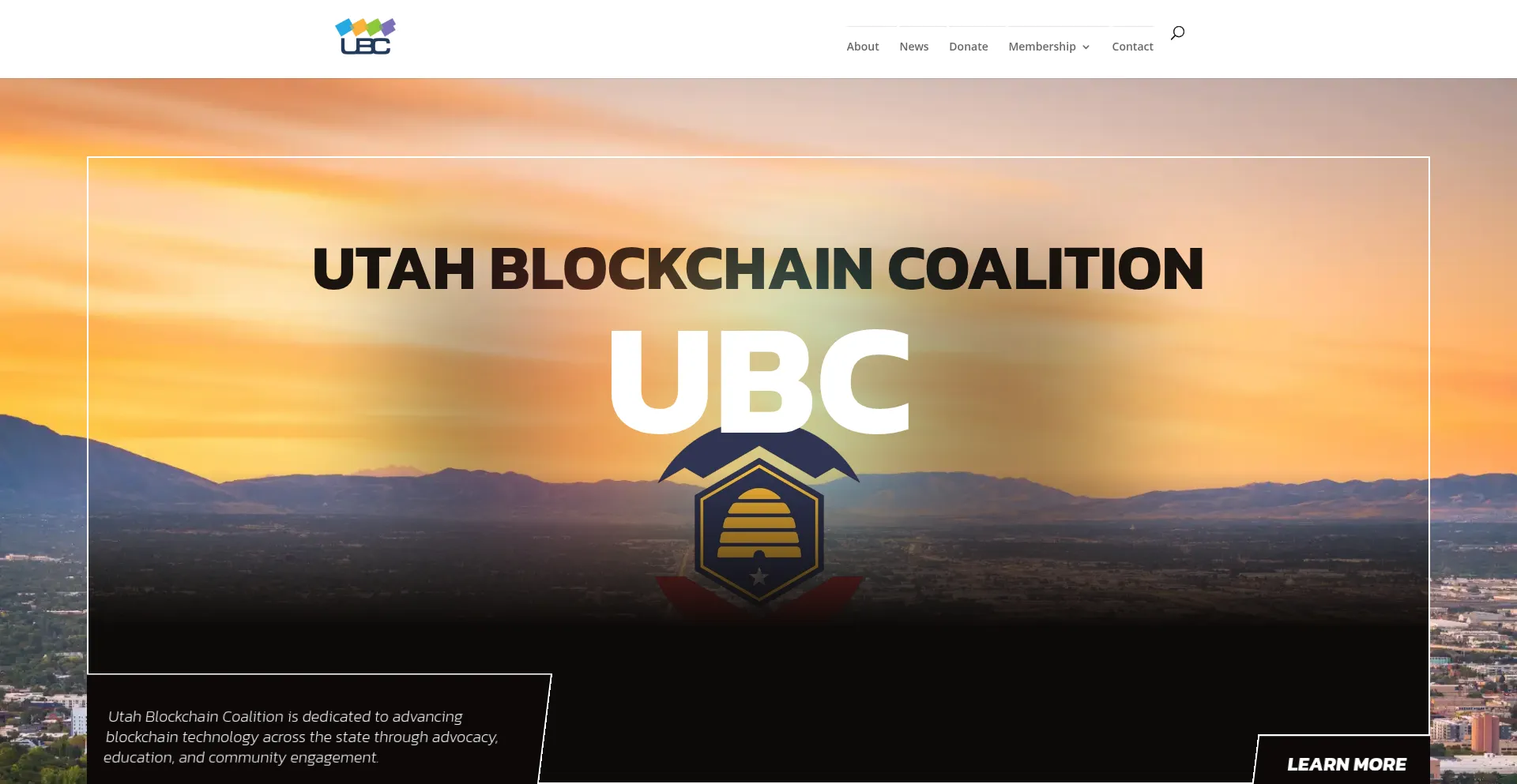 Utahblockchain.org Screenshot