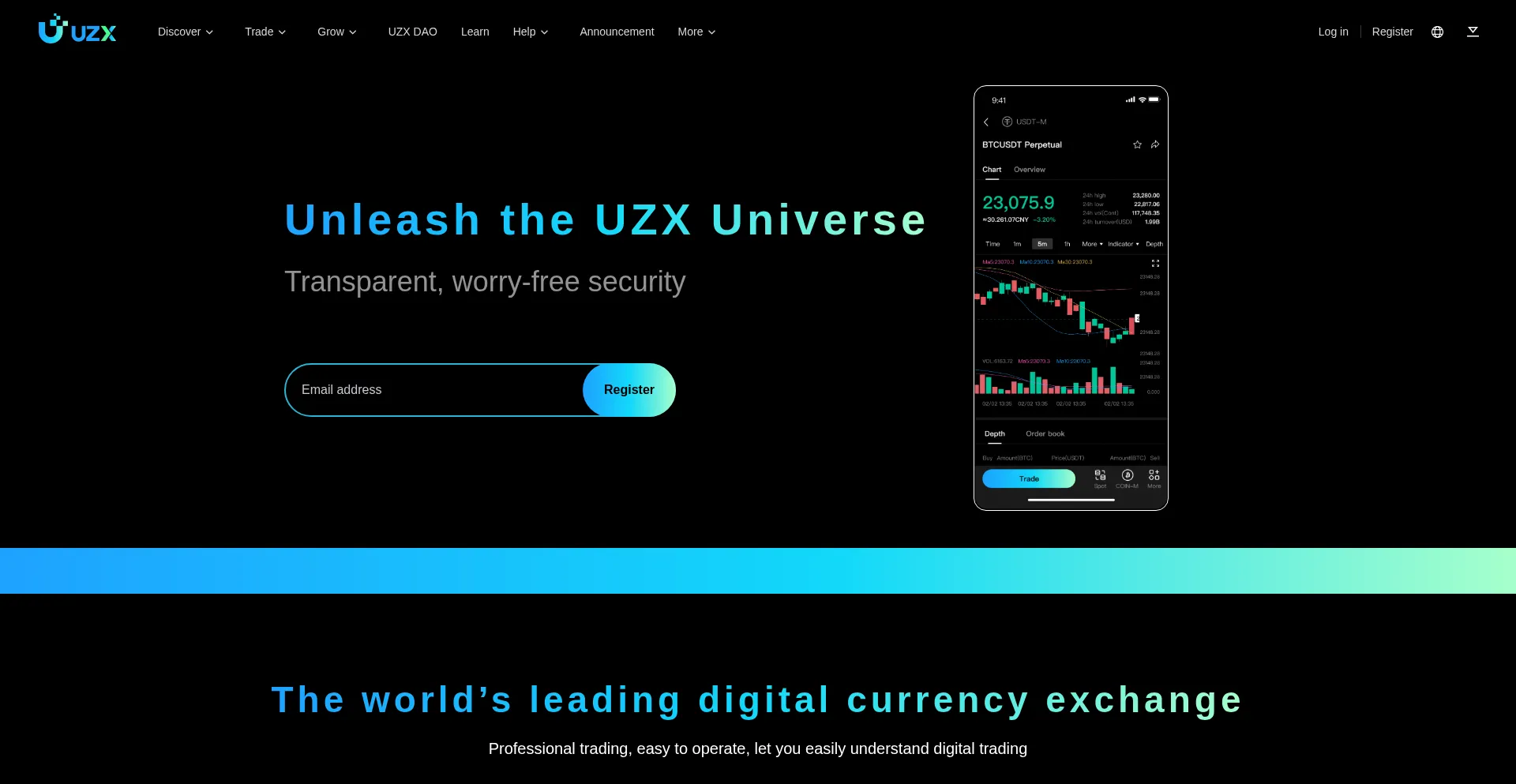 Website screenshot of Uzx.jp