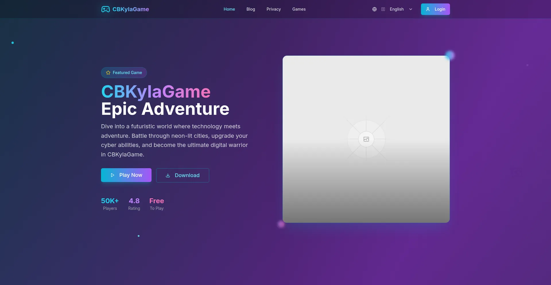 Website screenshot of V0-game-website-requirements-smoky.vercel.app