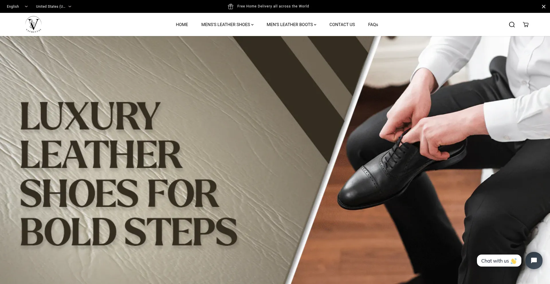 Website screenshot of Vachettas.com