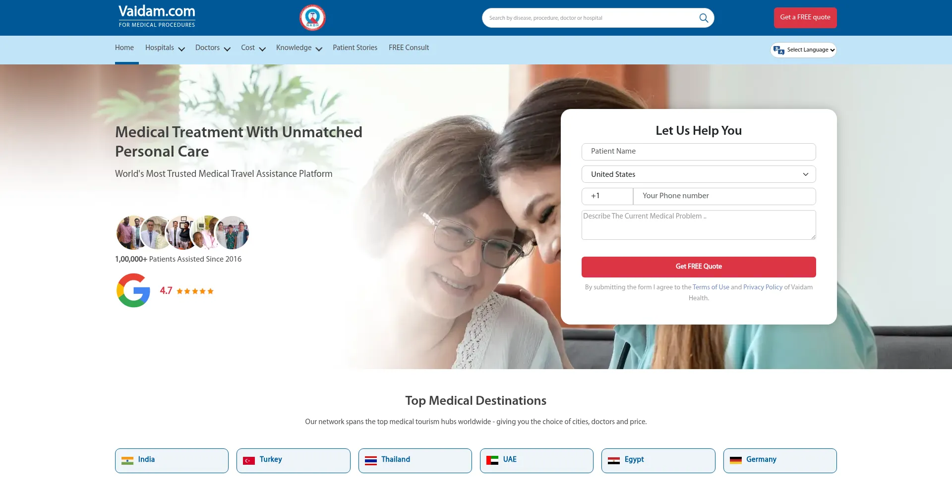 Vaidam.com Screenshot