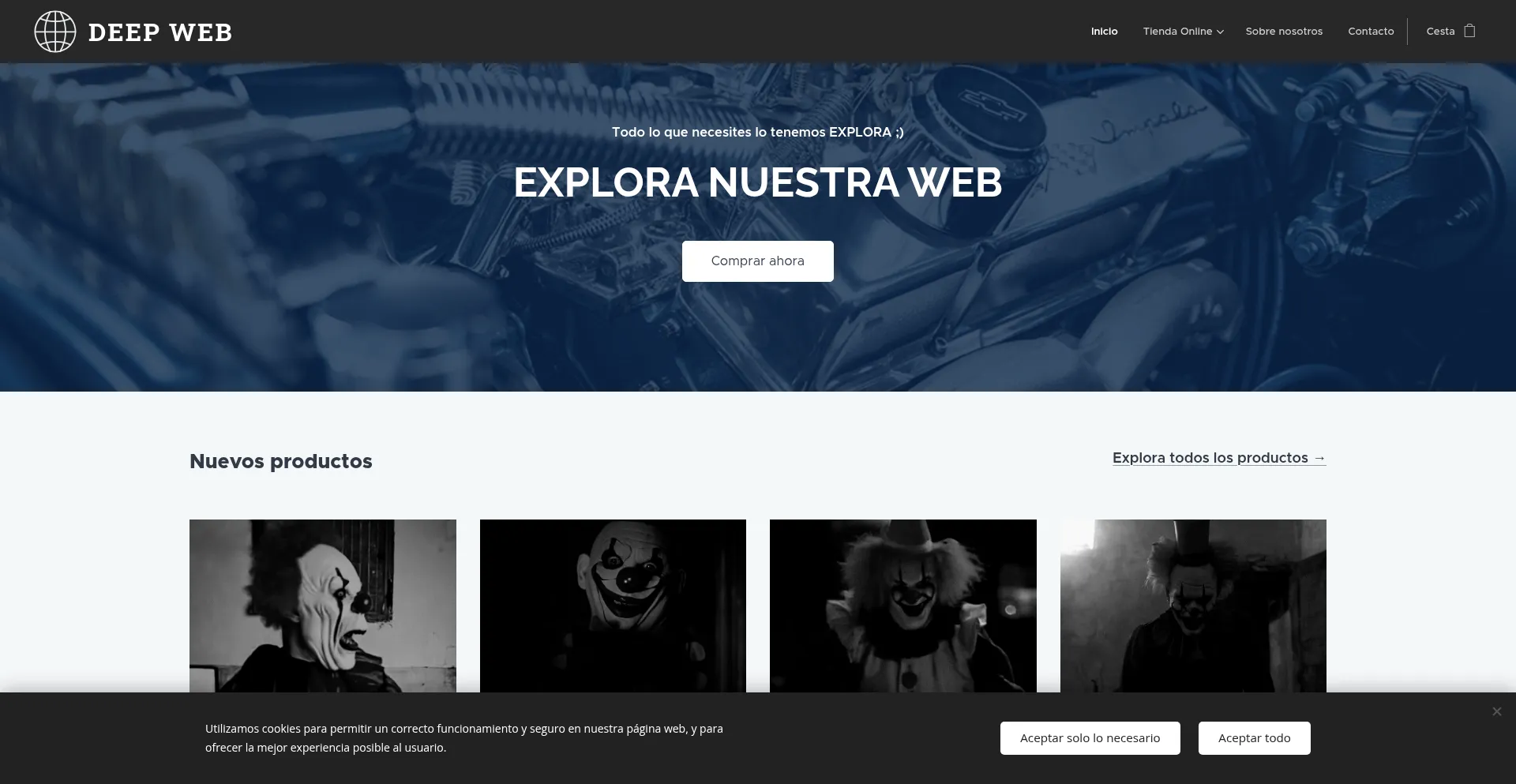 Website screenshot of Valakuss-webonion.webnode.mx