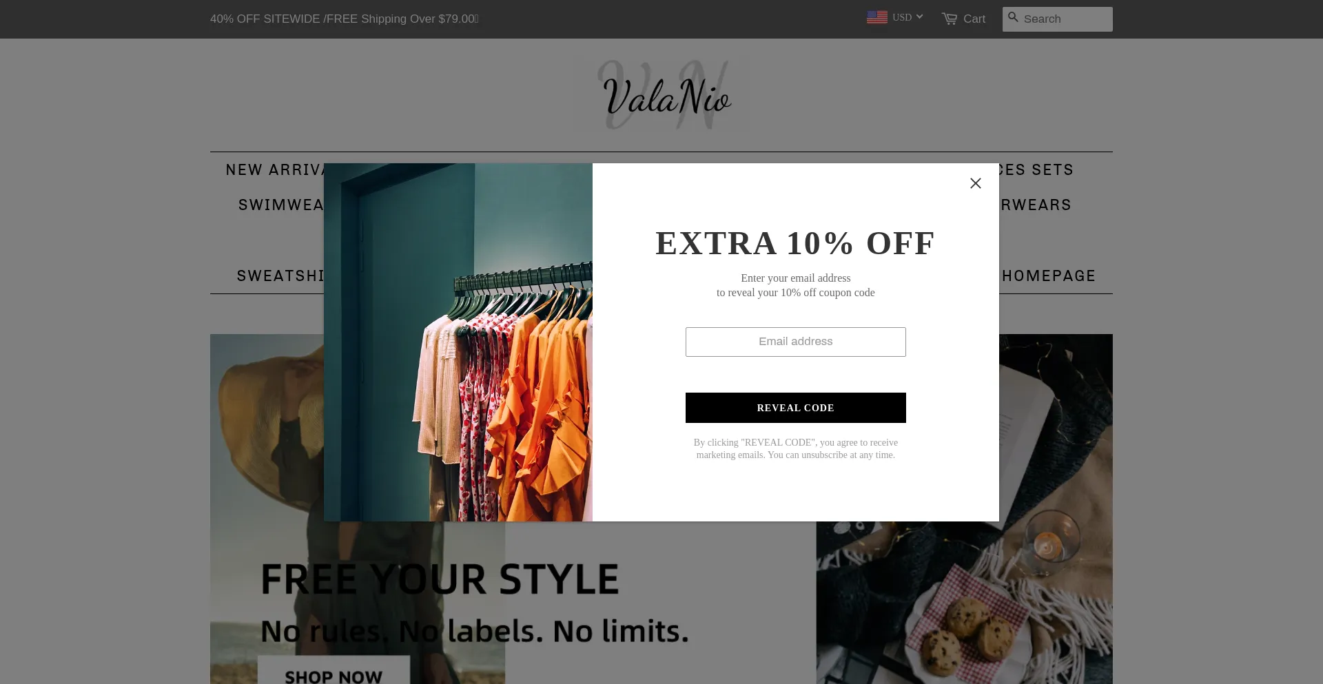 Valanio.com Screenshot
