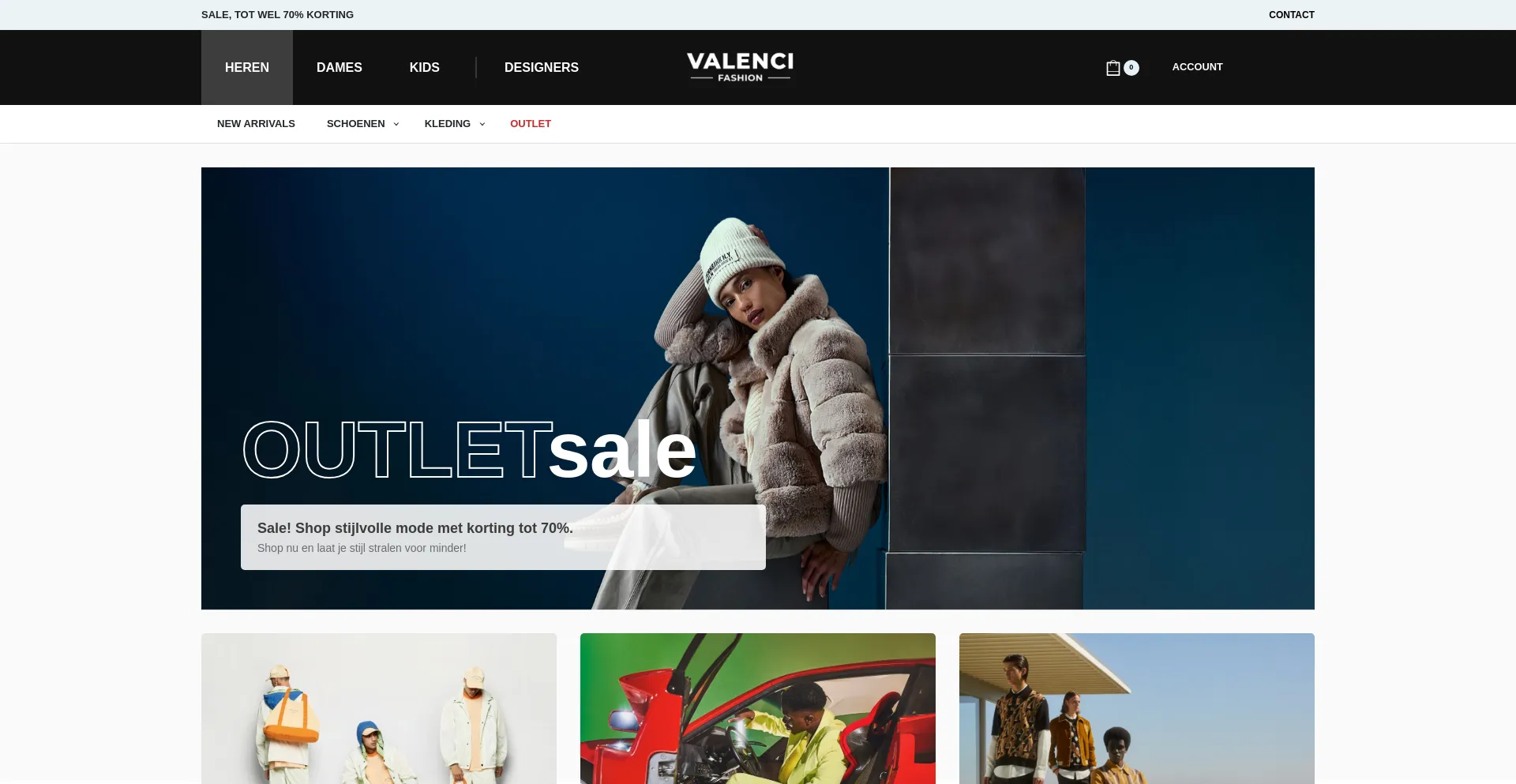 Website screenshot of Valencistyle.nl