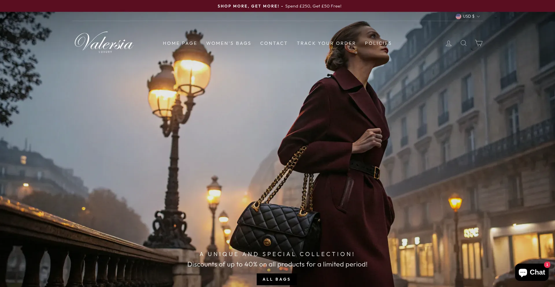 Valersia.com Screenshot