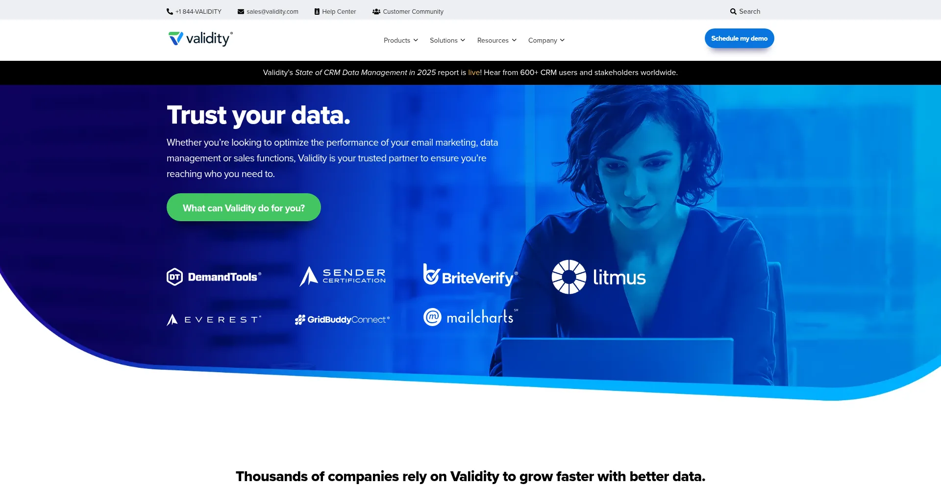 Validity.com Screenshot