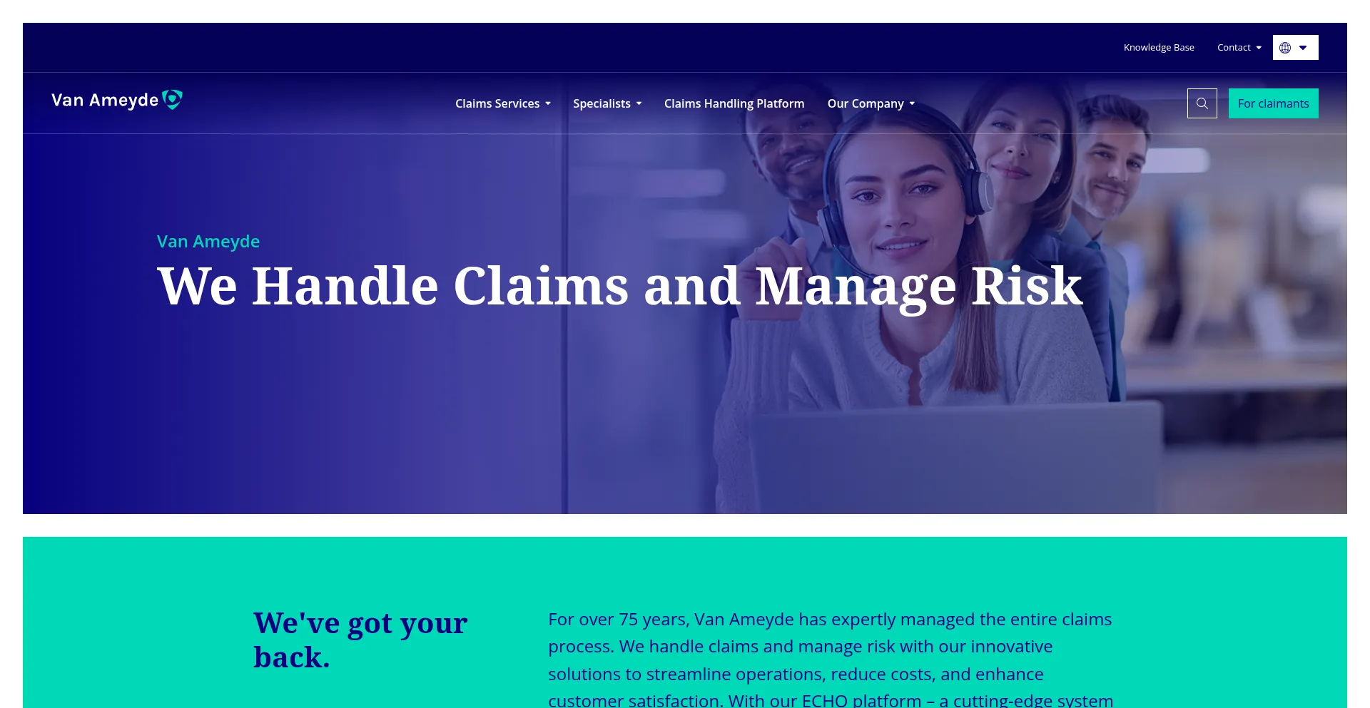 Website screenshot of Vanameyde.com