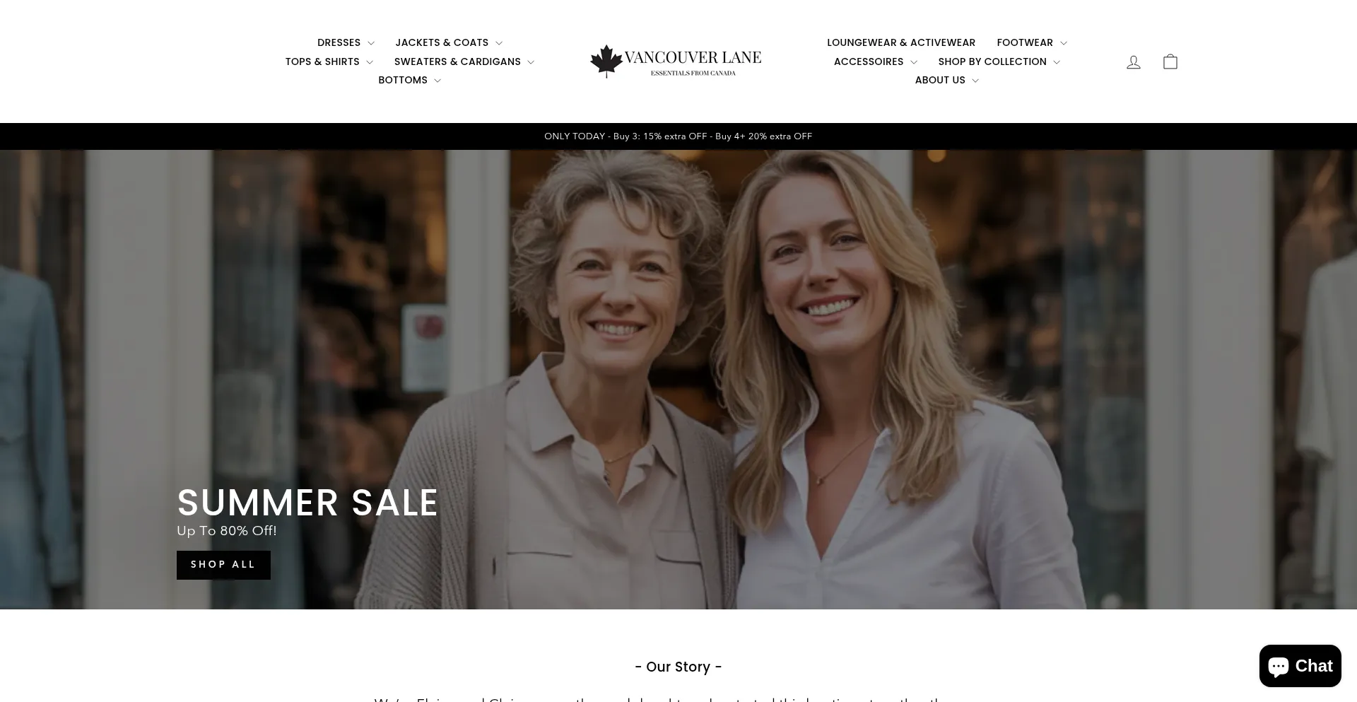 Website screenshot of Vancouver-lane.com