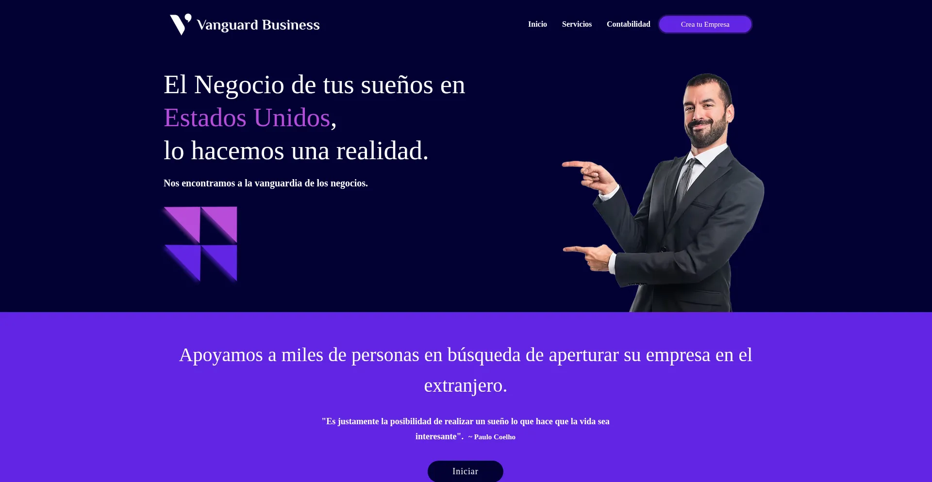 Vanguardbusiness.com.co Screenshot