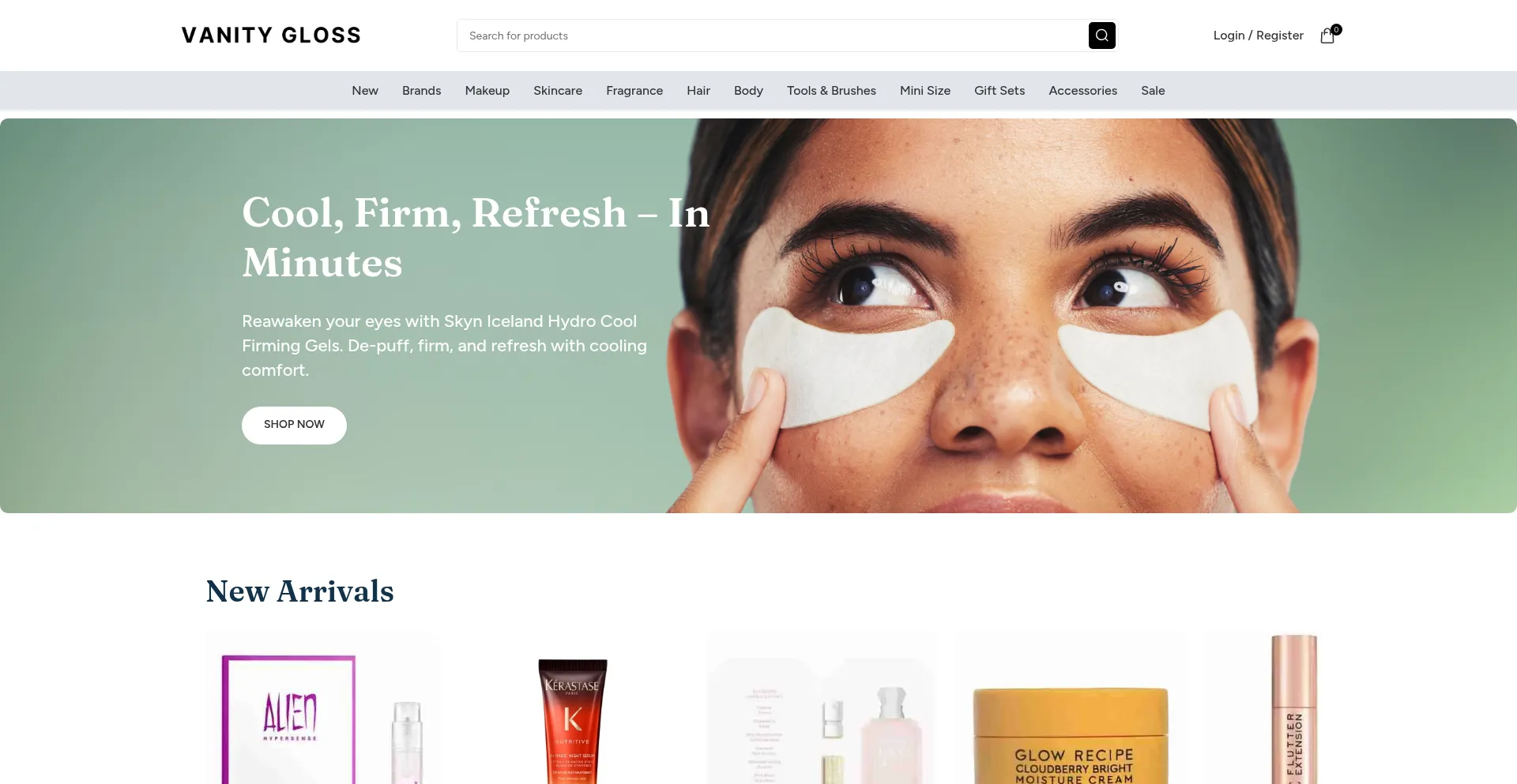 Vanitygloss.com Screenshot