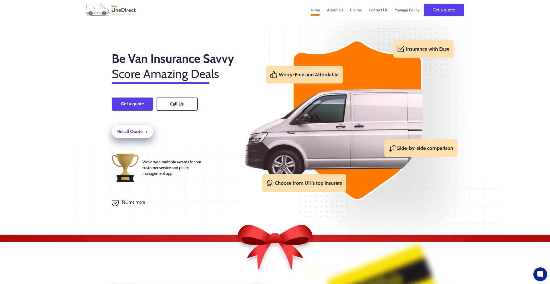 Vanlinedirect.co.uk Screenshot