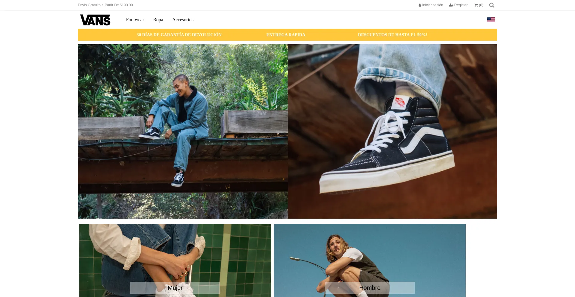 Website screenshot of Vanscostarica.com