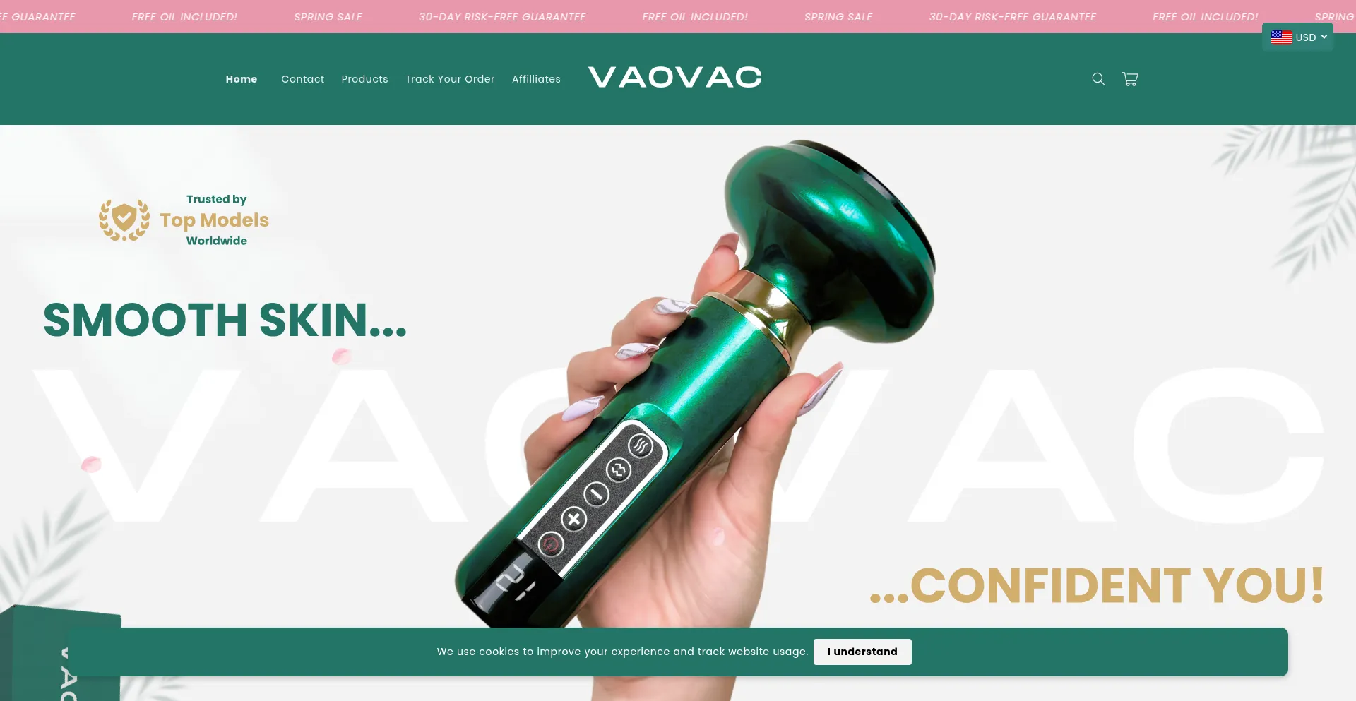 Website screenshot of Vaovac.com