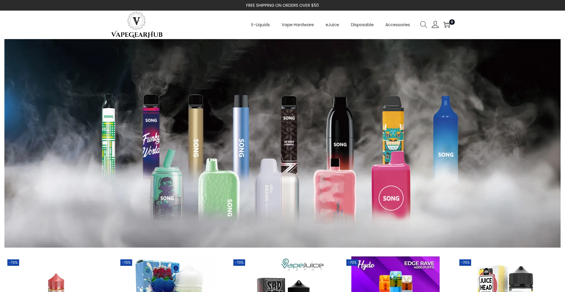 Vapegearhub.com Screenshot