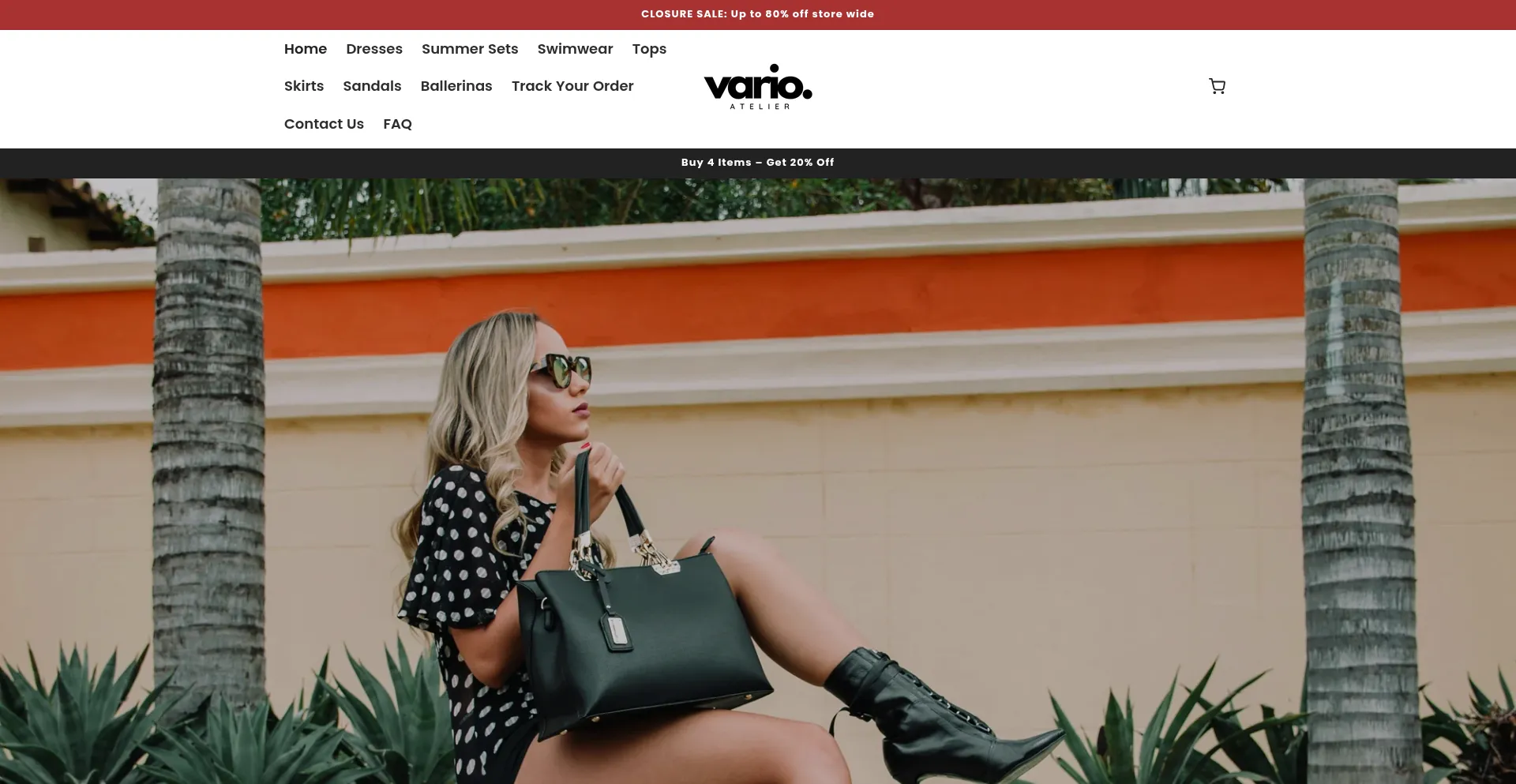 Website screenshot of Varioatelier-ca.com