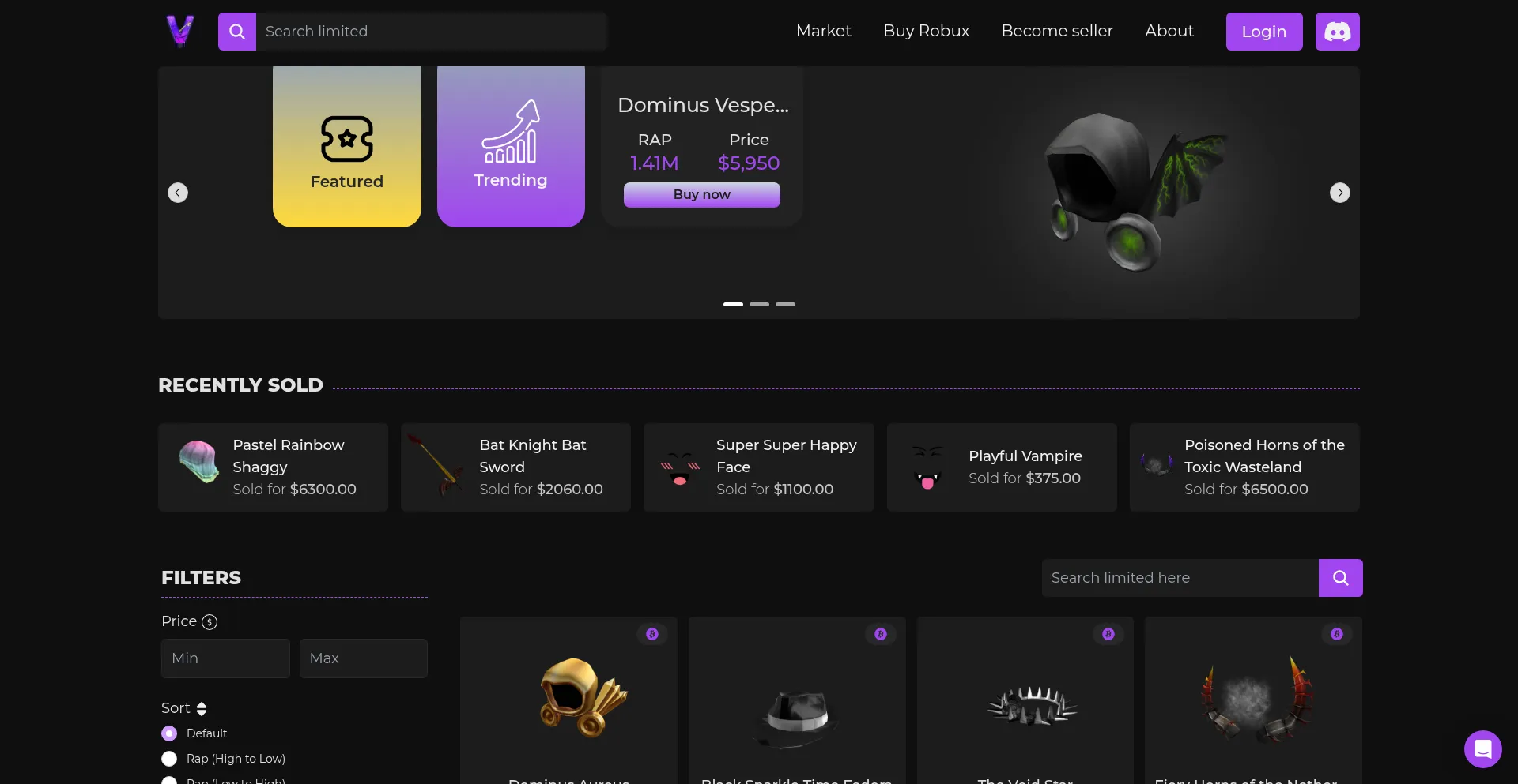 Vaultroblox.shop Screenshot