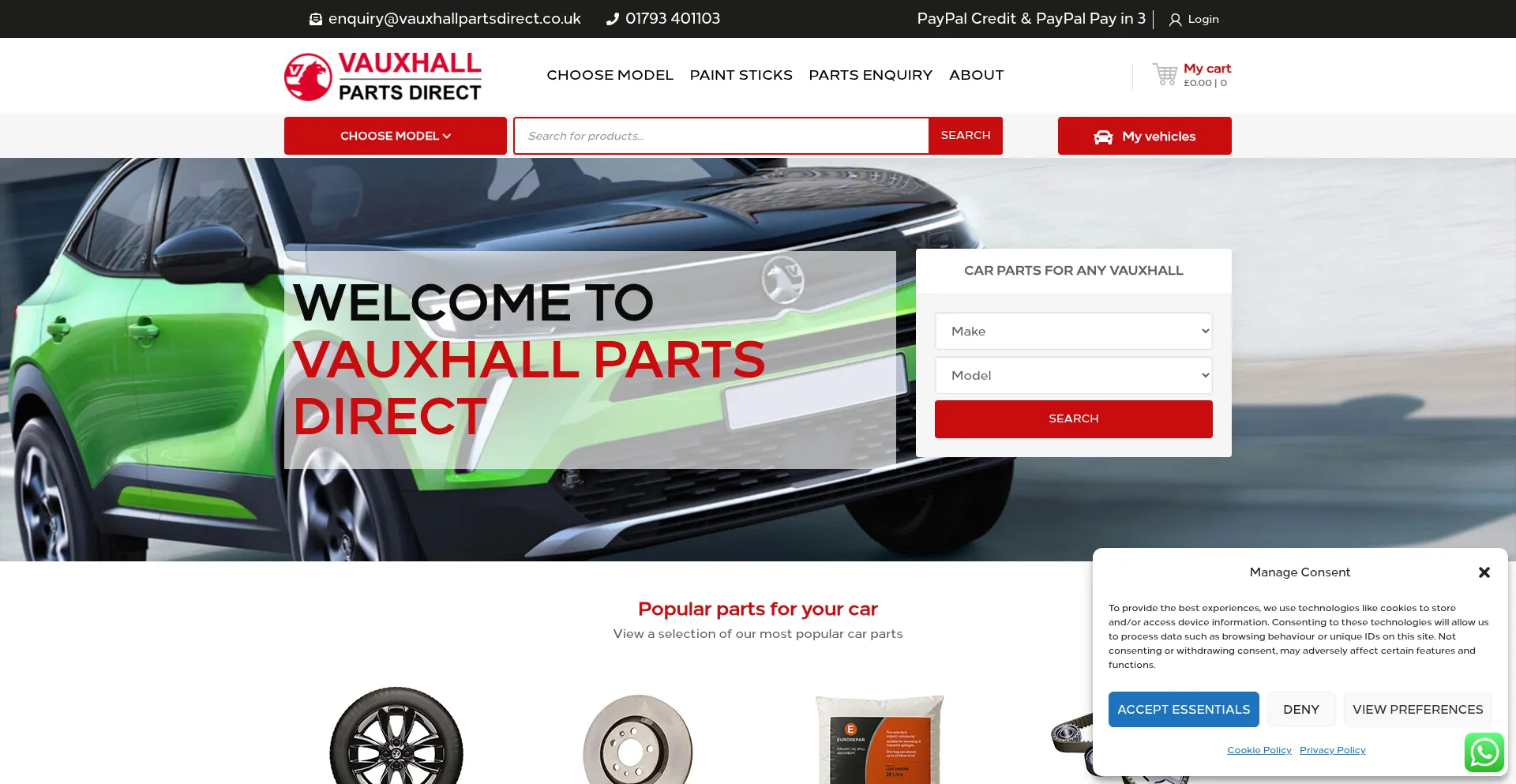 Vauxhallpartsdirect.co.uk