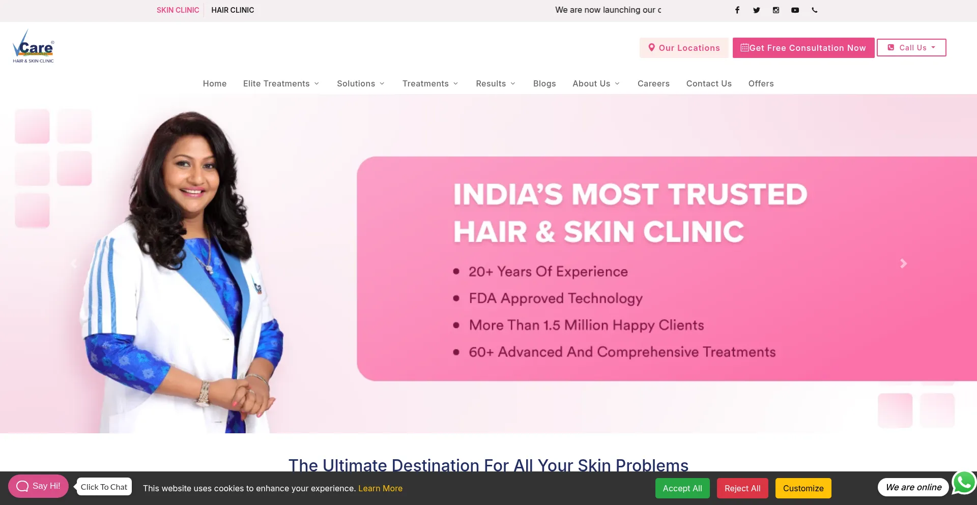 Vcareskinclinic.com