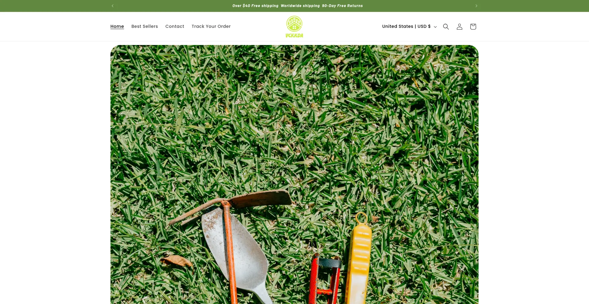 Website screenshot of Vckkda.shop