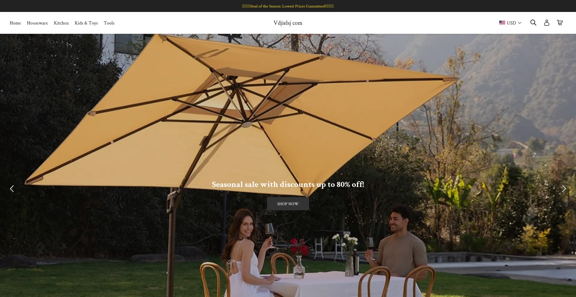 Website screenshot of Vdjielsj.com