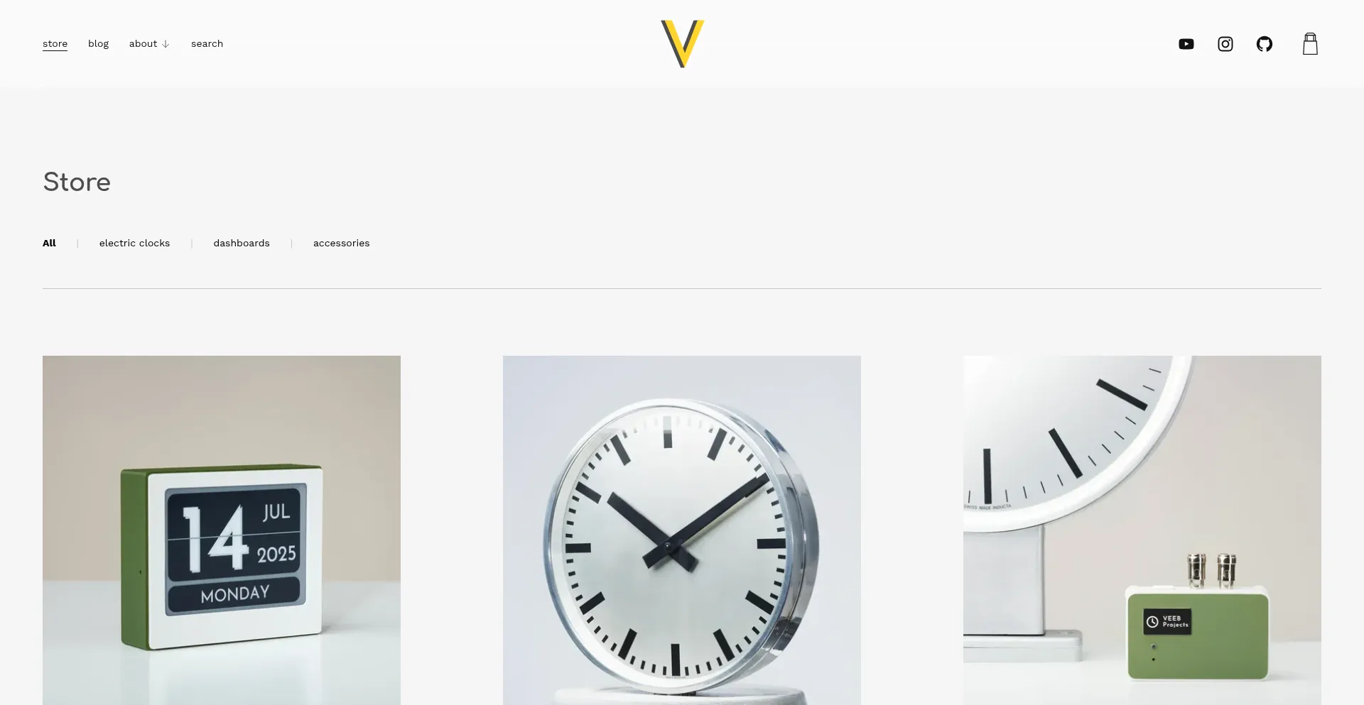 Website screenshot of Veeb.ch