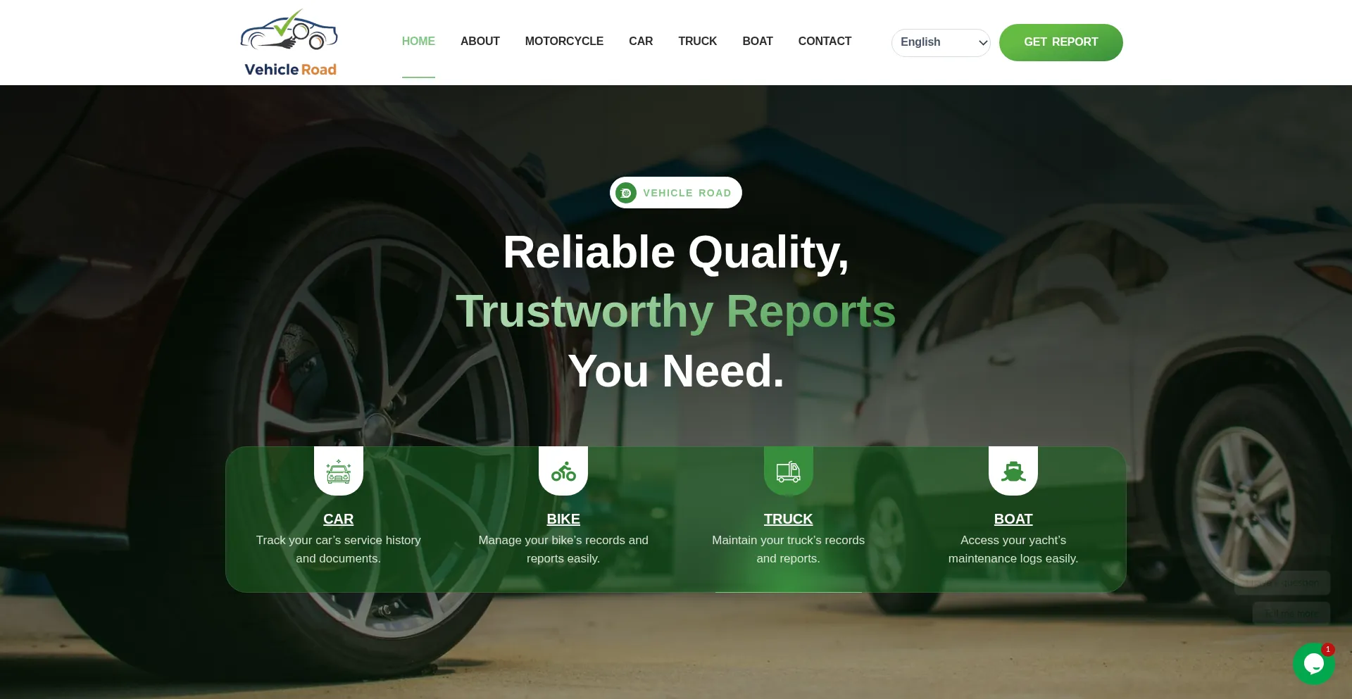 Vehicleroad.com Screenshot