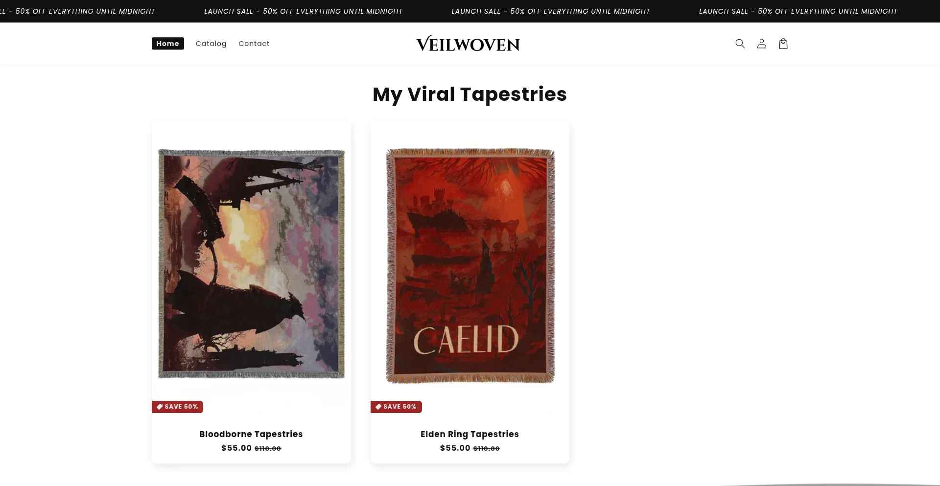 Veilwoven.com Screenshot