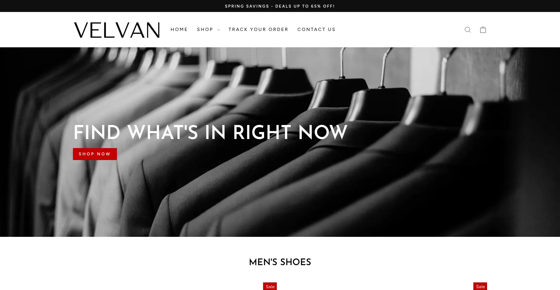Website screenshot of Velvan.com