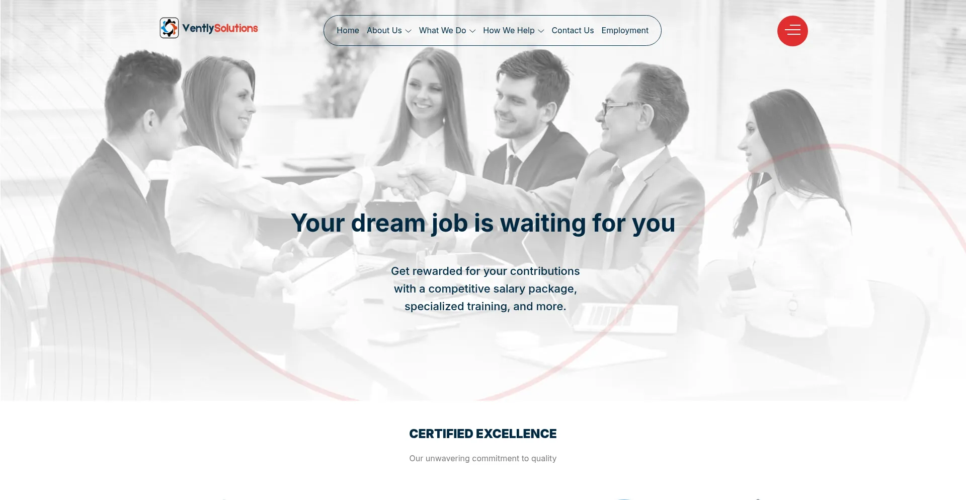 Ventlysolutions.com Screenshot