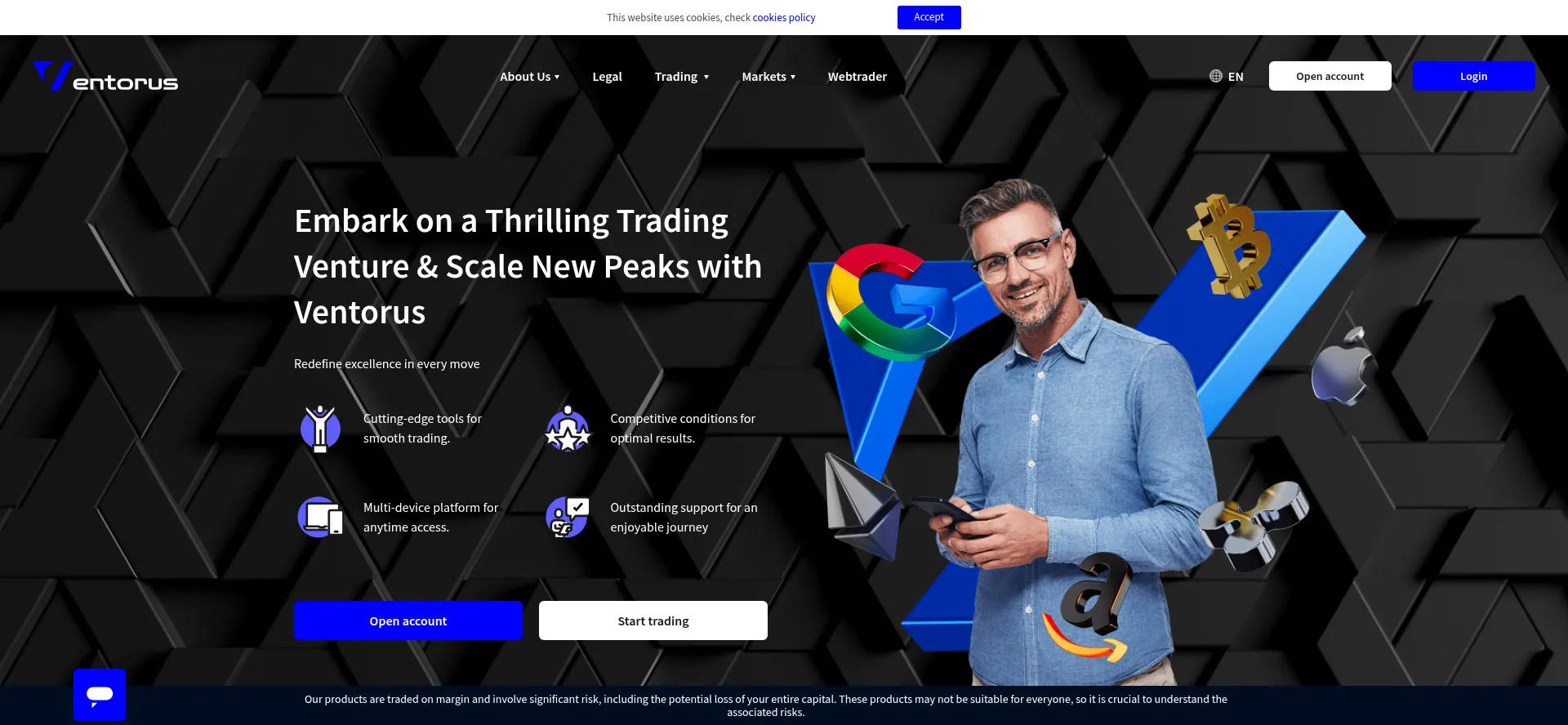 Website screenshot of Ventorus.com