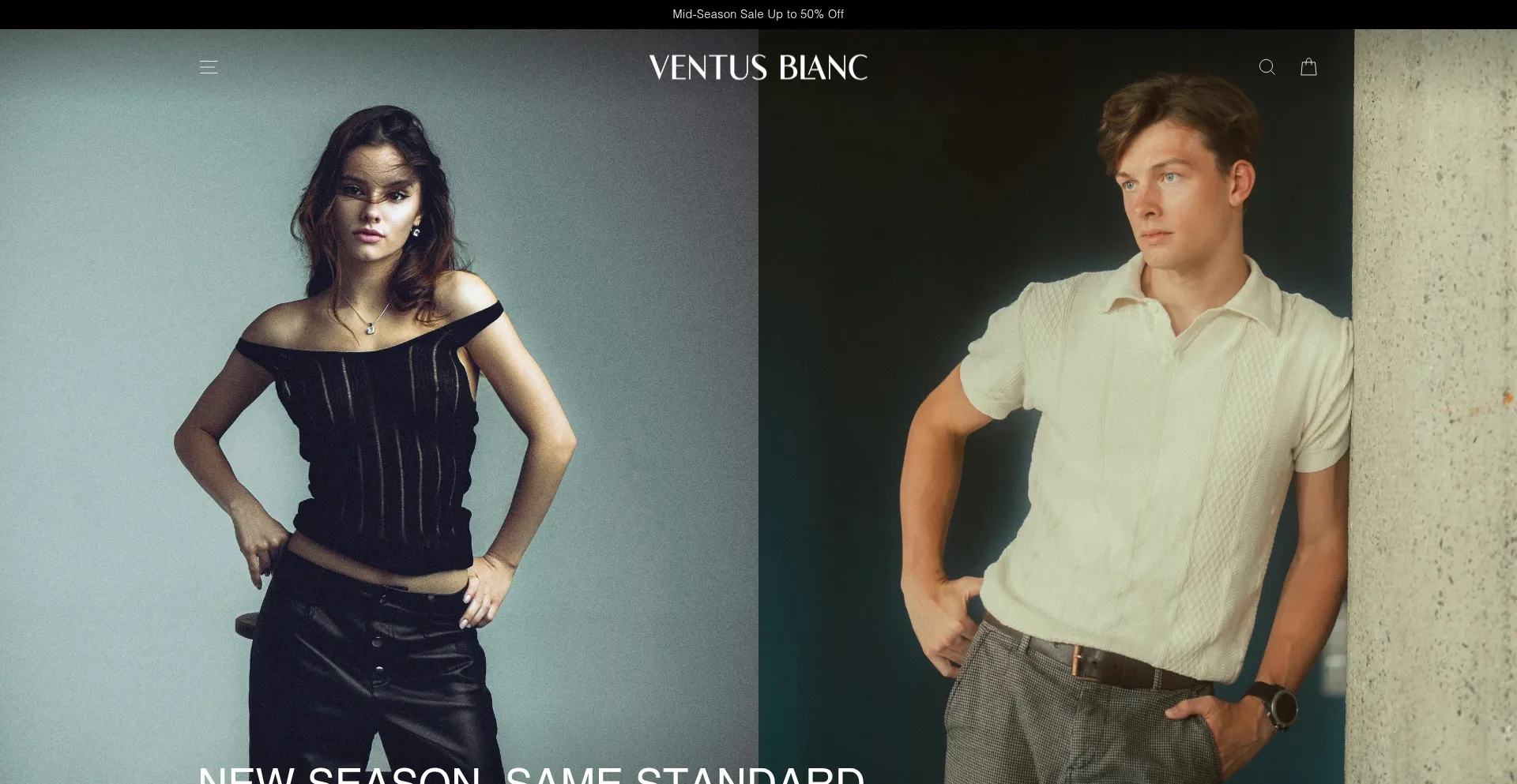 Website screenshot of Ventusblanc.com
