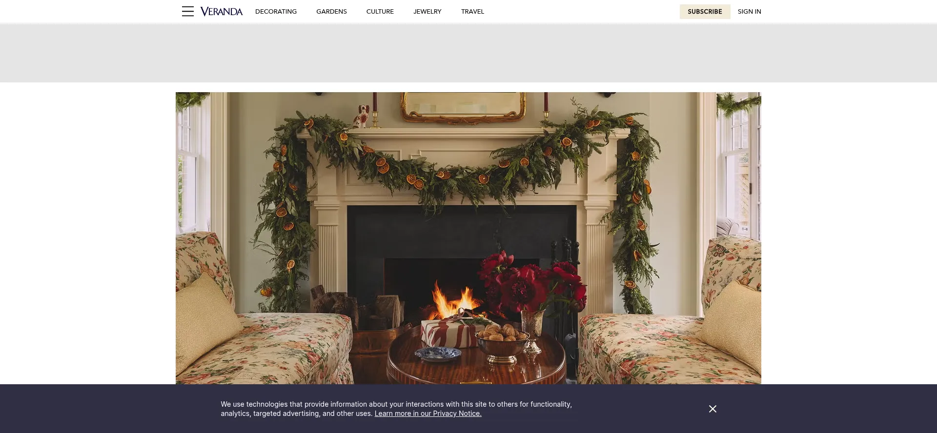 Website screenshot of Veranda.com