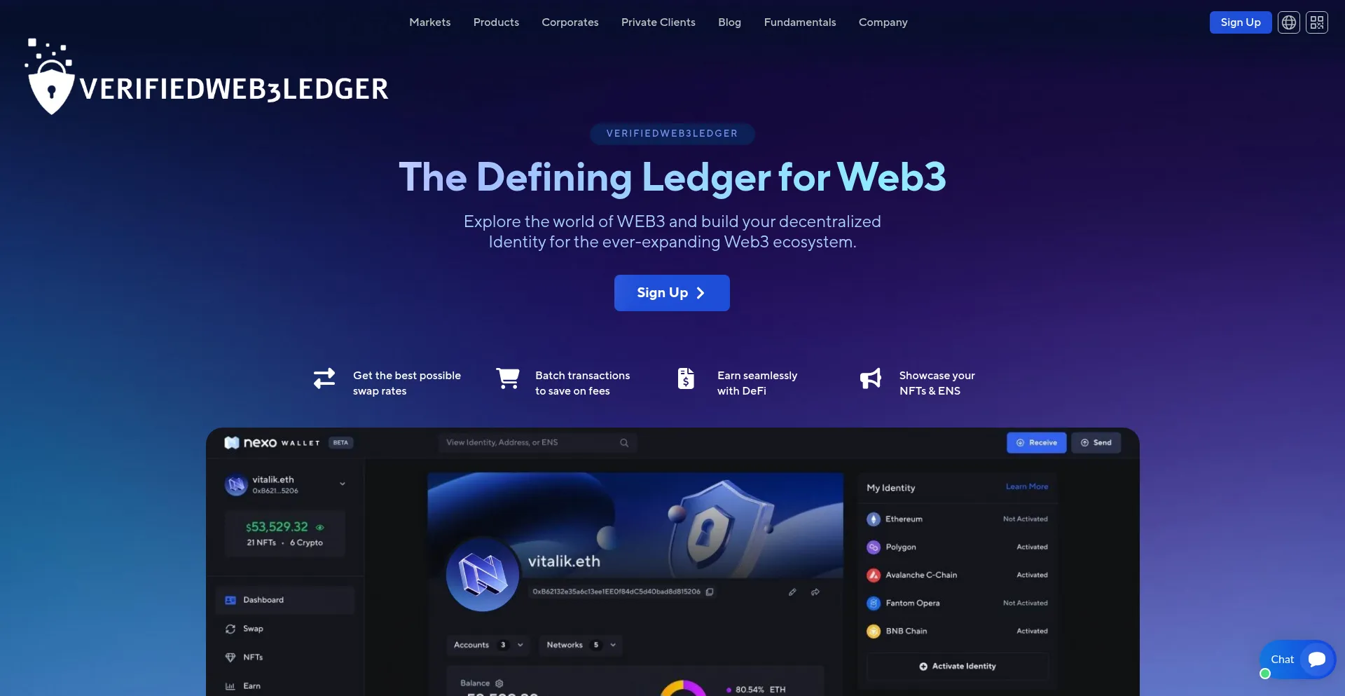 Verifiedweb3ledger.com Screenshot