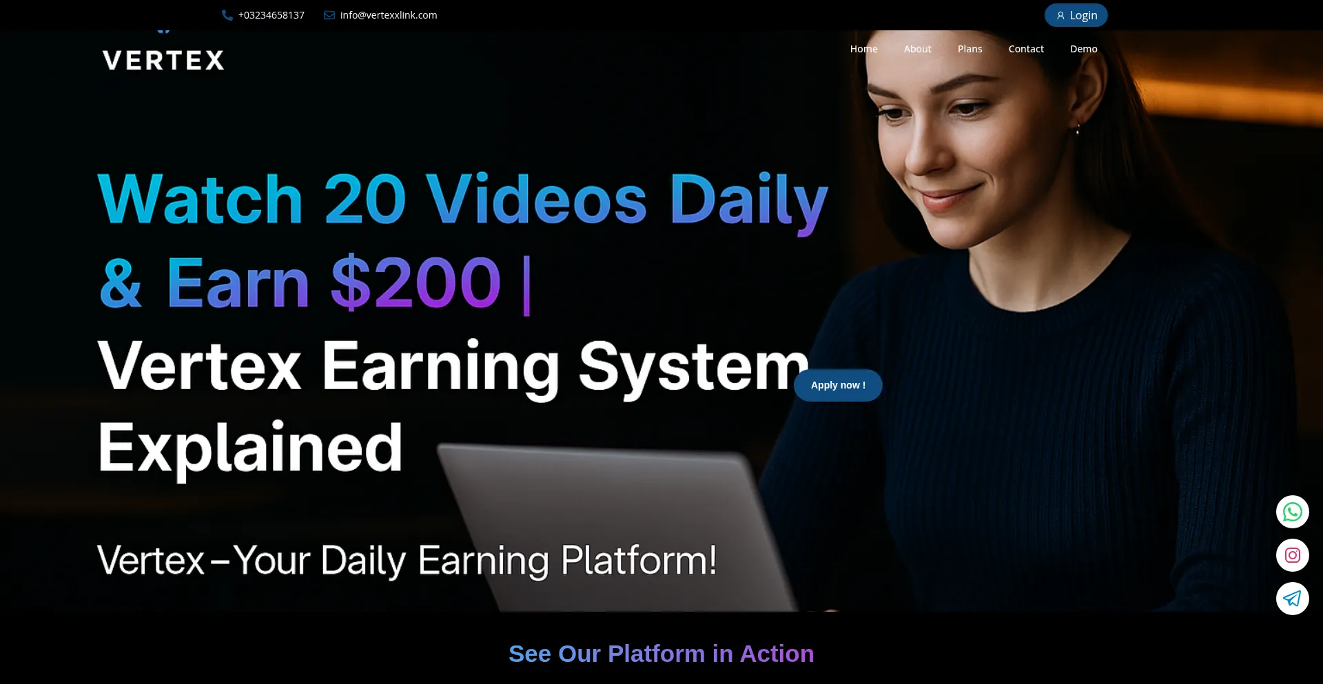Vertexxlink.com Screenshot