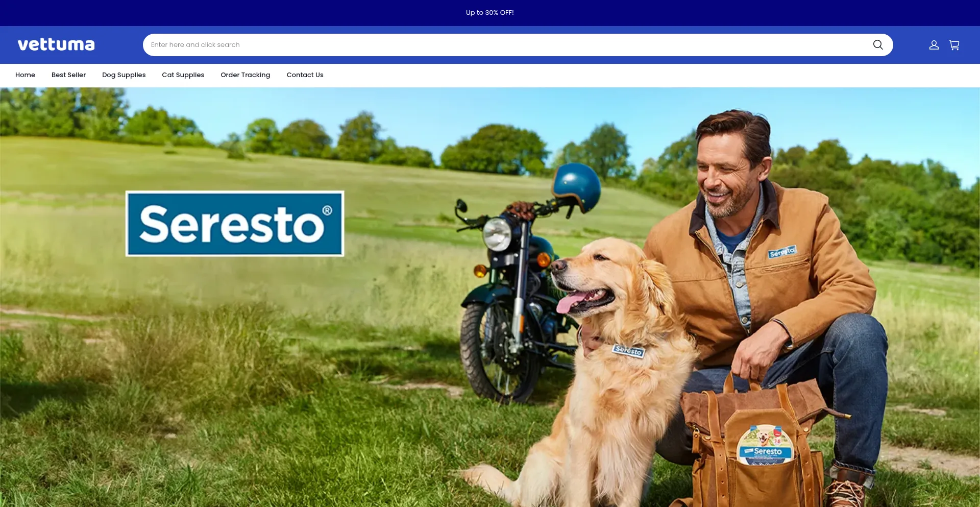 Website screenshot of Vettuma.com