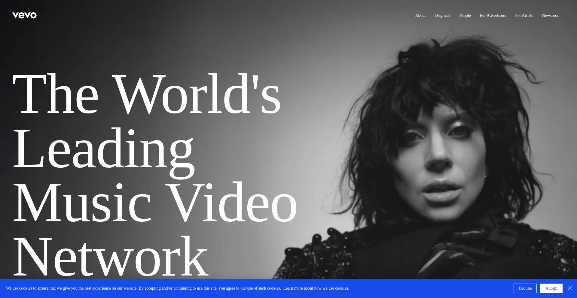Vevo.com Screenshot