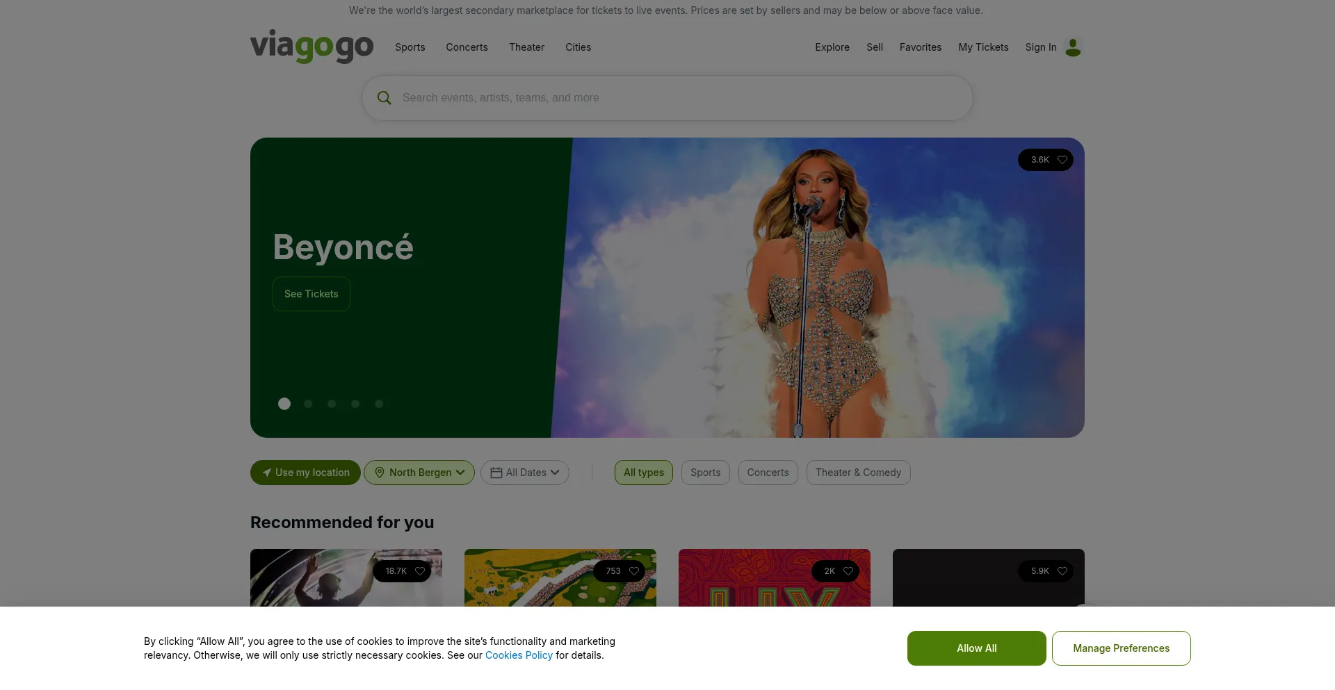 Viagogo.com.mx Screenshot
