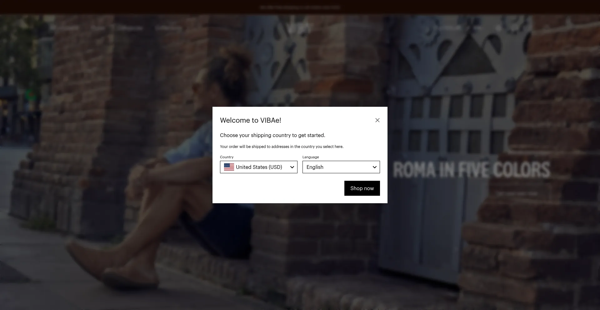 Website screenshot of Vibae.com