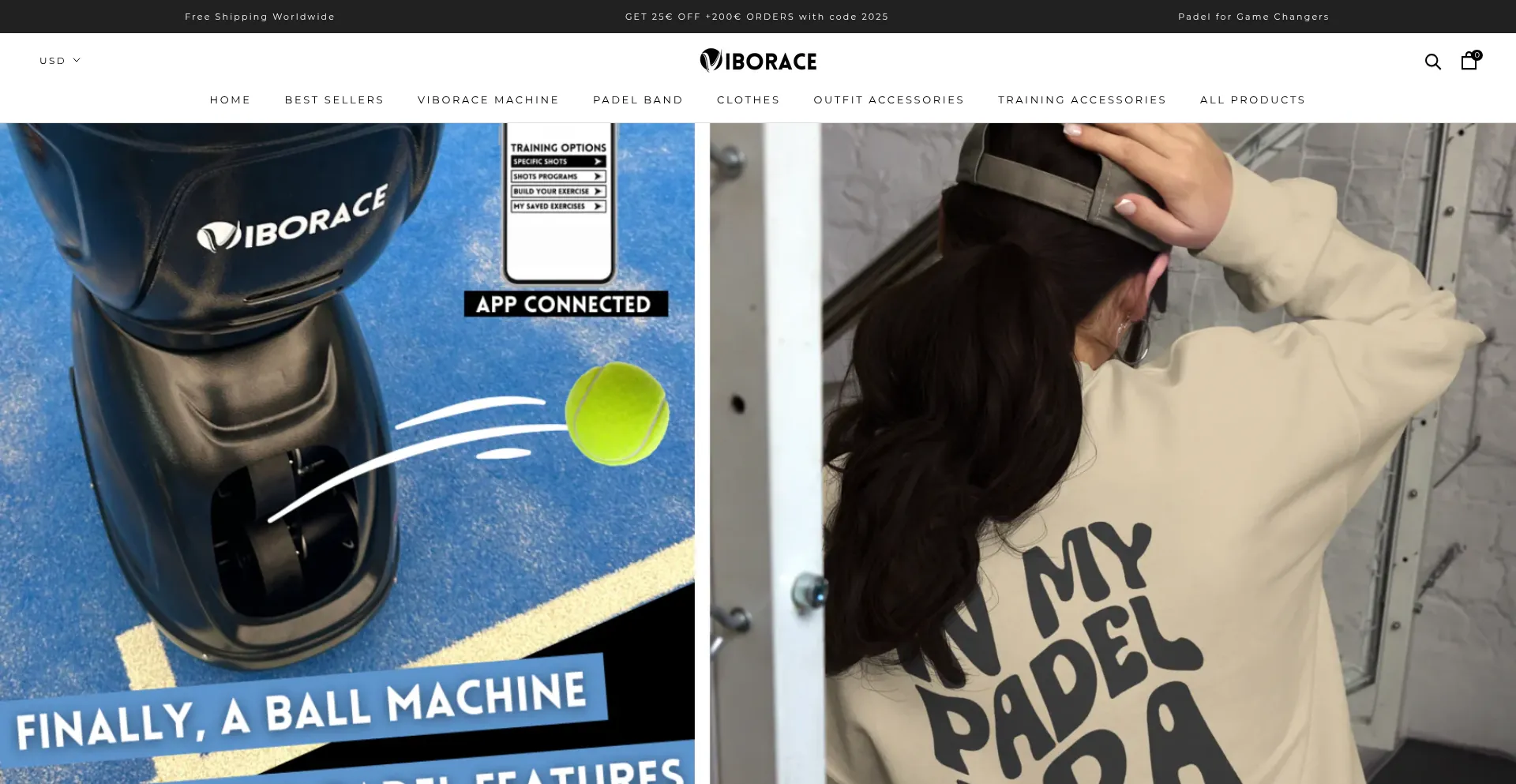 Website screenshot of Viborace.com