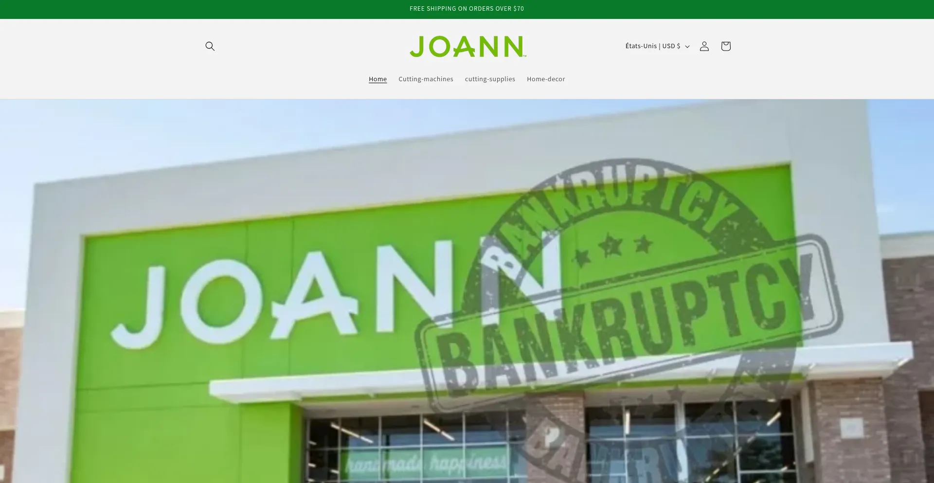 Website screenshot of Vibrantglams.shop