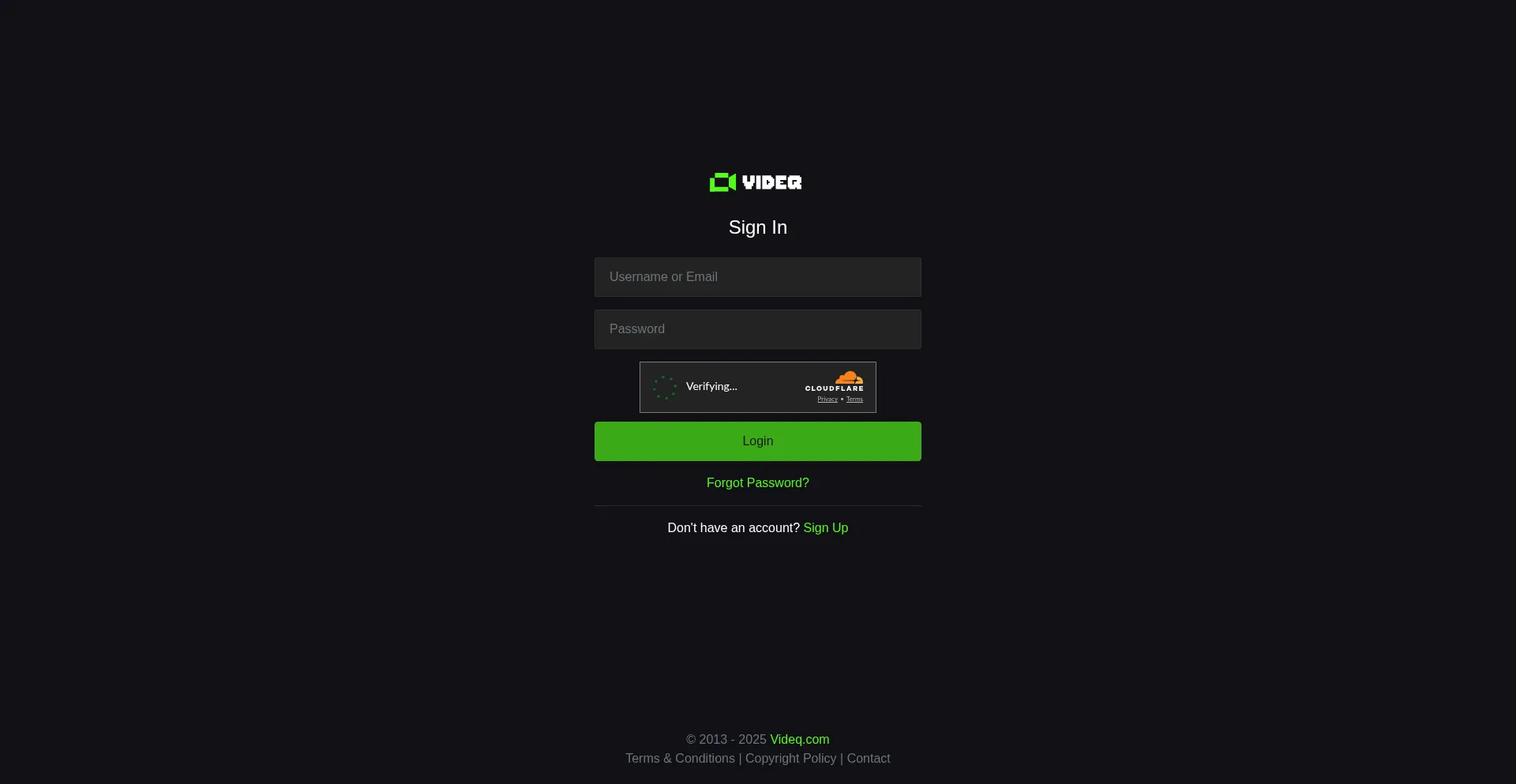 Website screenshot of Vid.promo
