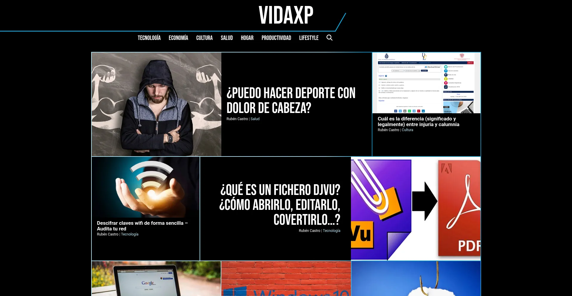 Website screenshot of Vidaxp.com