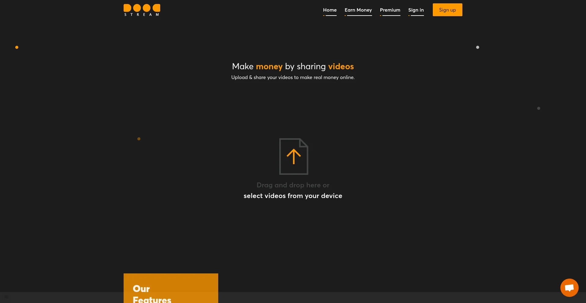 Website screenshot of Vide0.net