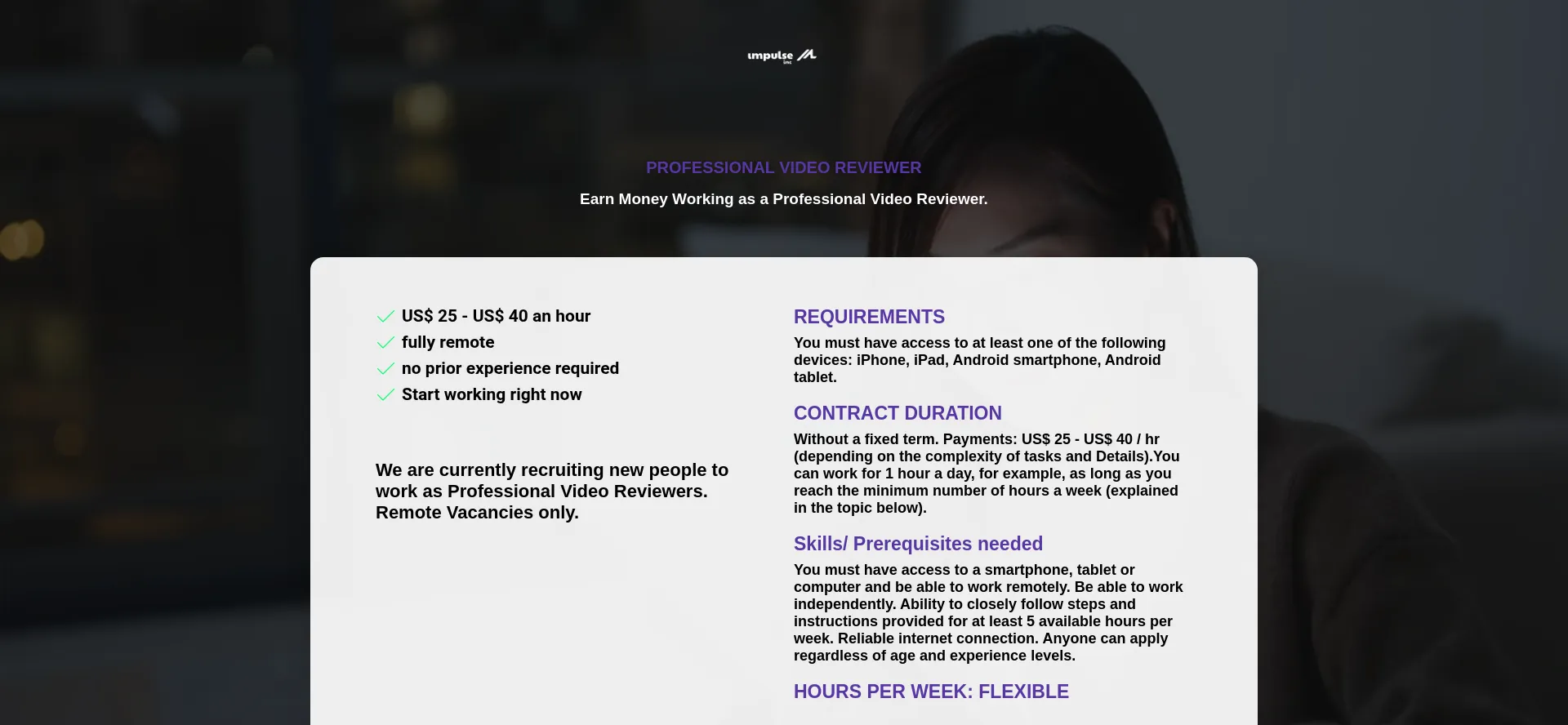 Website screenshot of Videoreviewera.com