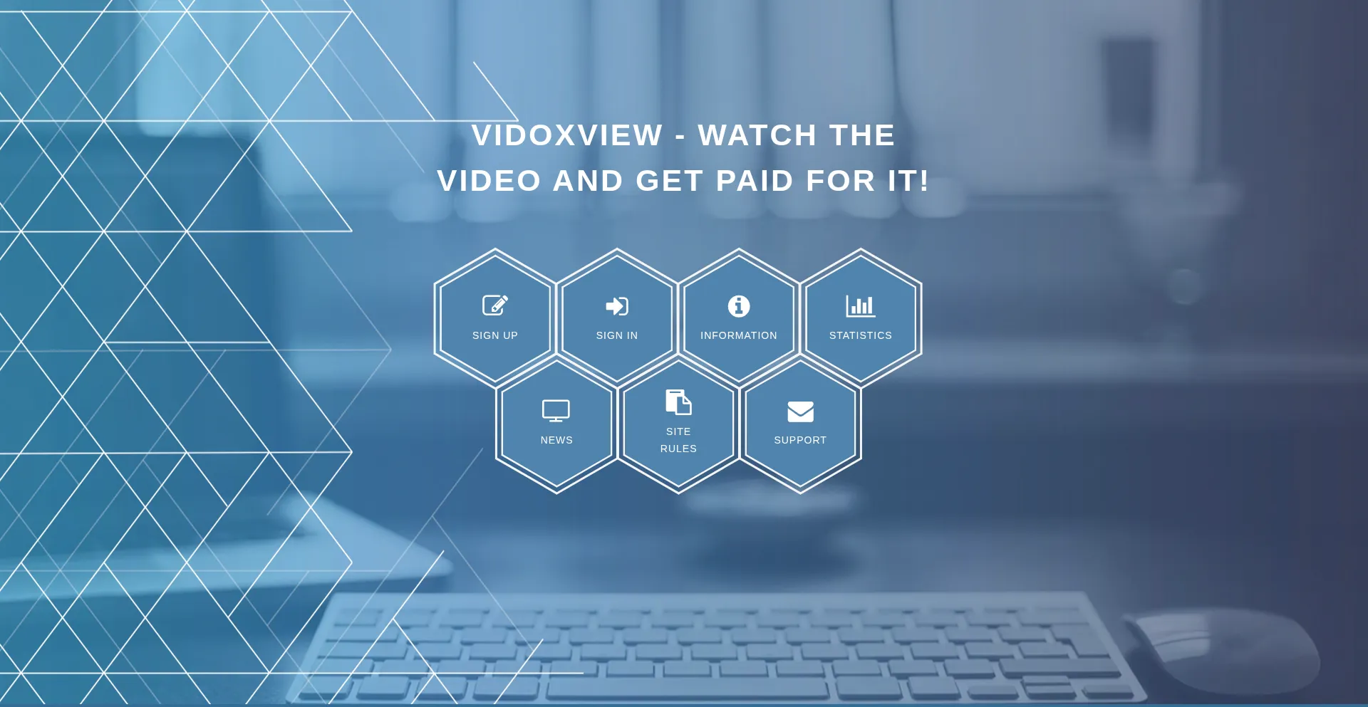 Website screenshot of Vidoxview.biz