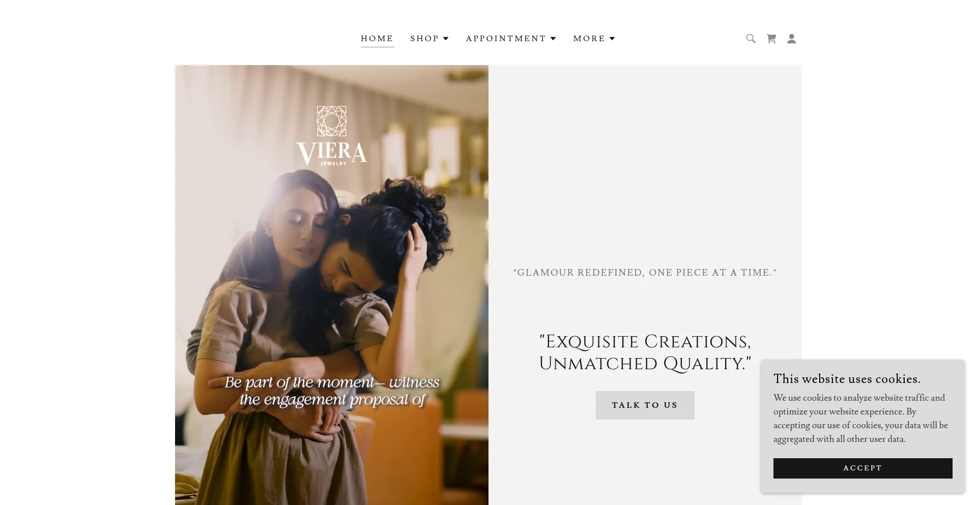 Website screenshot of Vierajewelryph.com