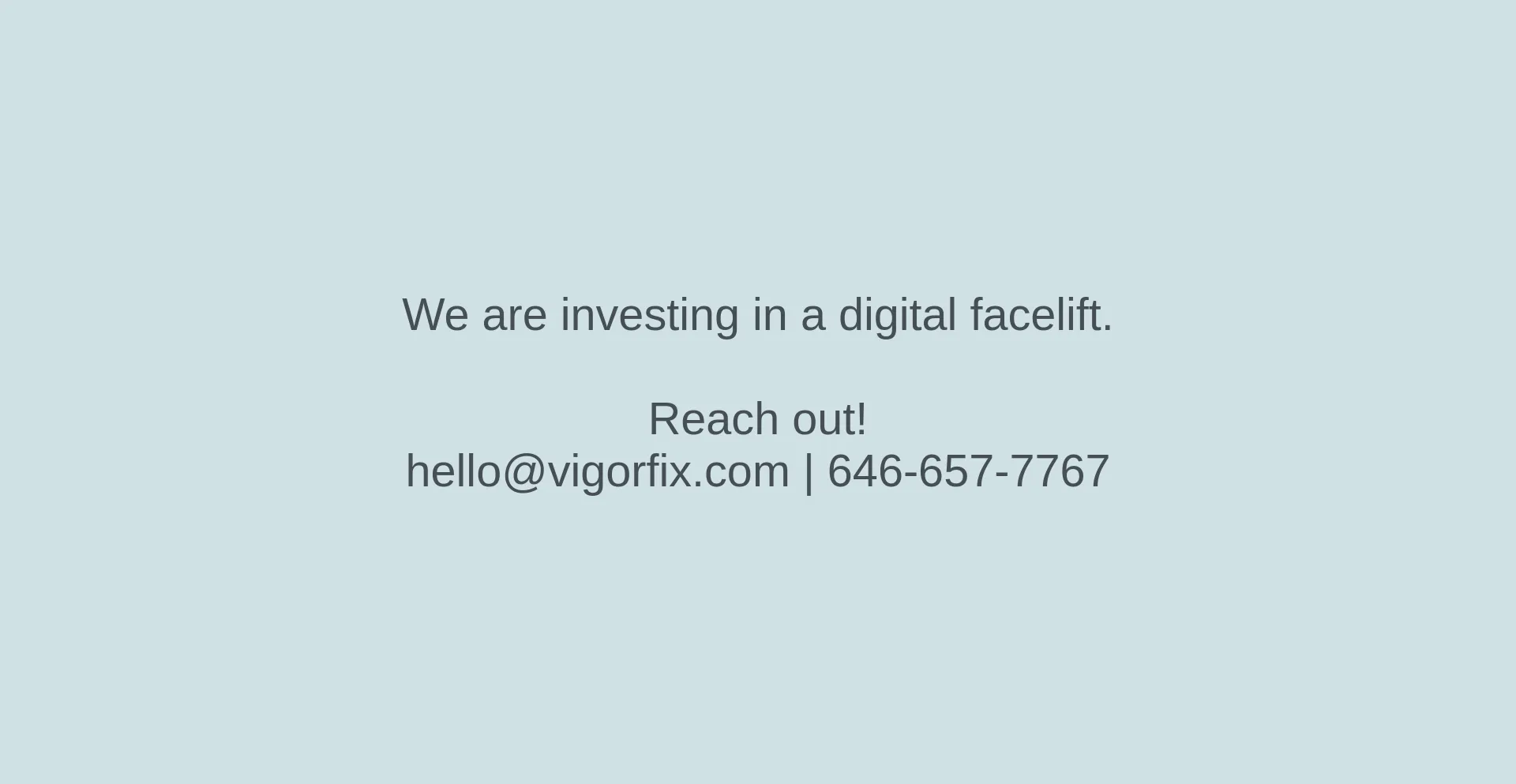Website screenshot of Vigorfix.com