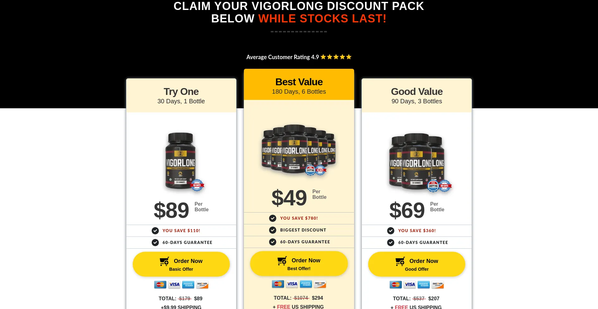 Vigorlong.com Screenshot