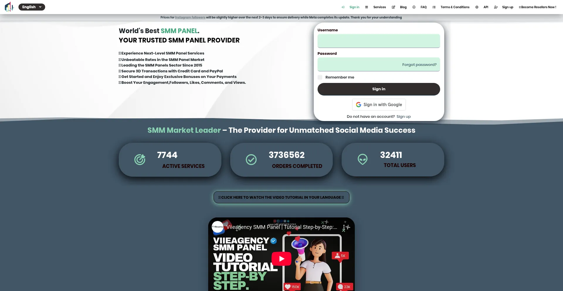 Website screenshot of Viieagency.com